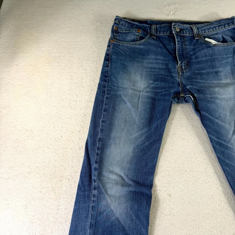 Levi's 511 Jeans Mens 34x32 Blue Denim Streetwear Grunge Americana Straight Leg